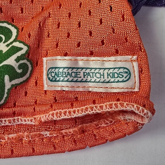 Vintage Cabbage Patch Clothes Football Uniform Jersey #9 Blue Orange 1980s CPK - Picture 4 of 10
